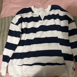 Time and Tru Women’s top in Navy and White Stripes